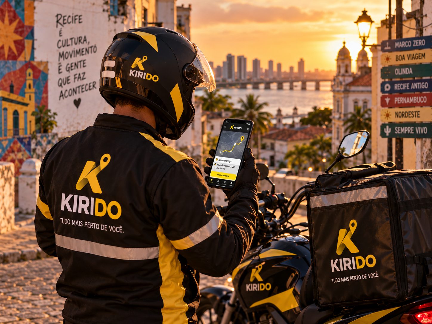 Aplicativo Kirido entregador